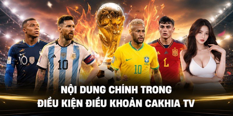 Nội dung chính trong điều kiện điều khoản Cakhia TV